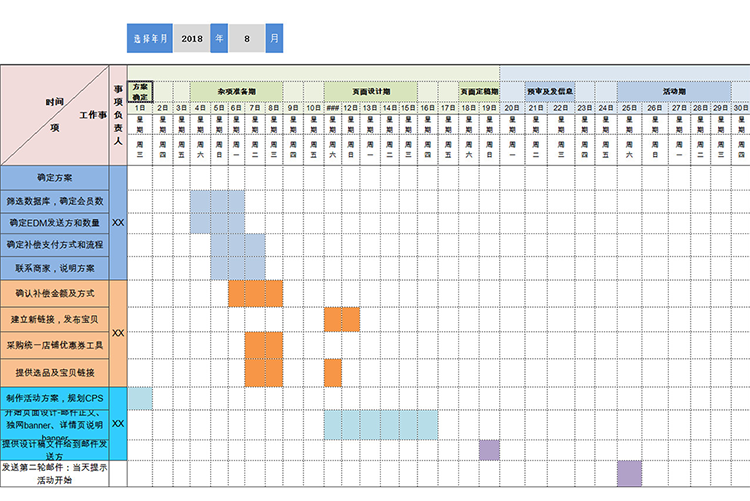 個(gè)人工作計(jì)劃進(jìn)度表-1