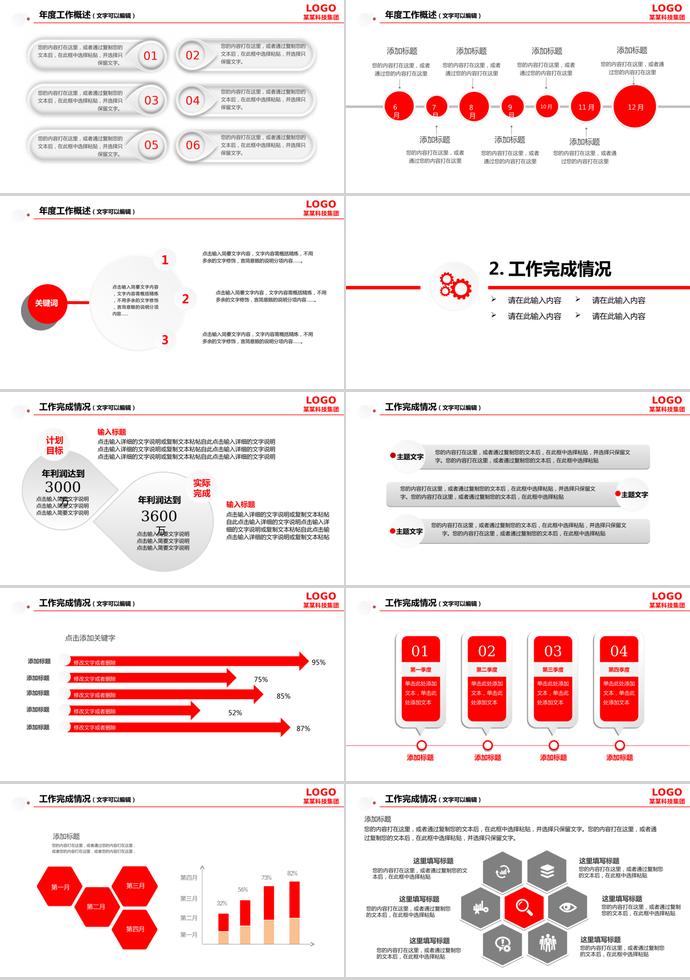 紅黑商業(yè)項目計劃書PPT模板-1