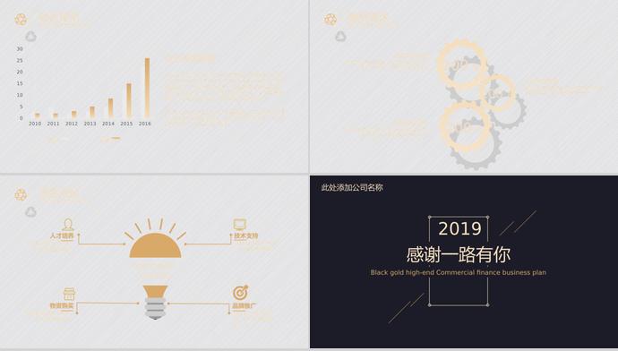 黑金色高端大氣商業(yè)計(jì)劃書PPT模板-3