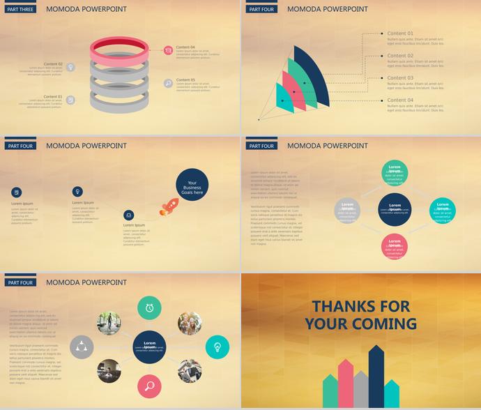 炫彩風(fēng)精美工作總結(jié)ppt模板-2