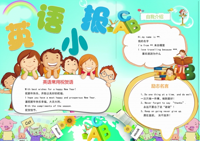 可愛小朋友們一起學趣味英語