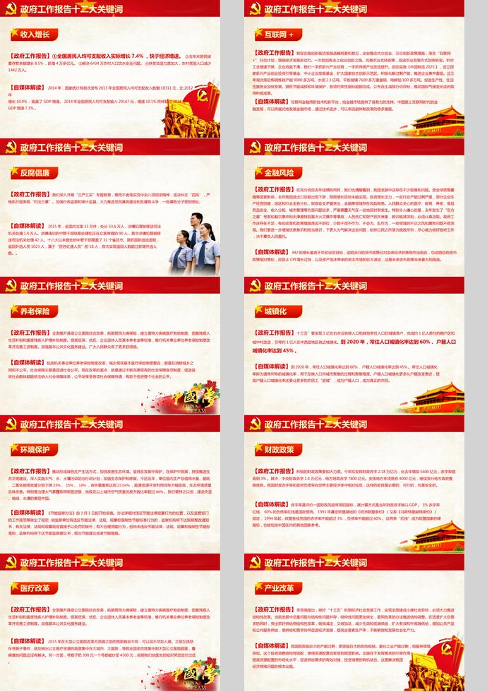 紅色大氣黨的兩會(huì)精神學(xué)習(xí)PPT模板-3