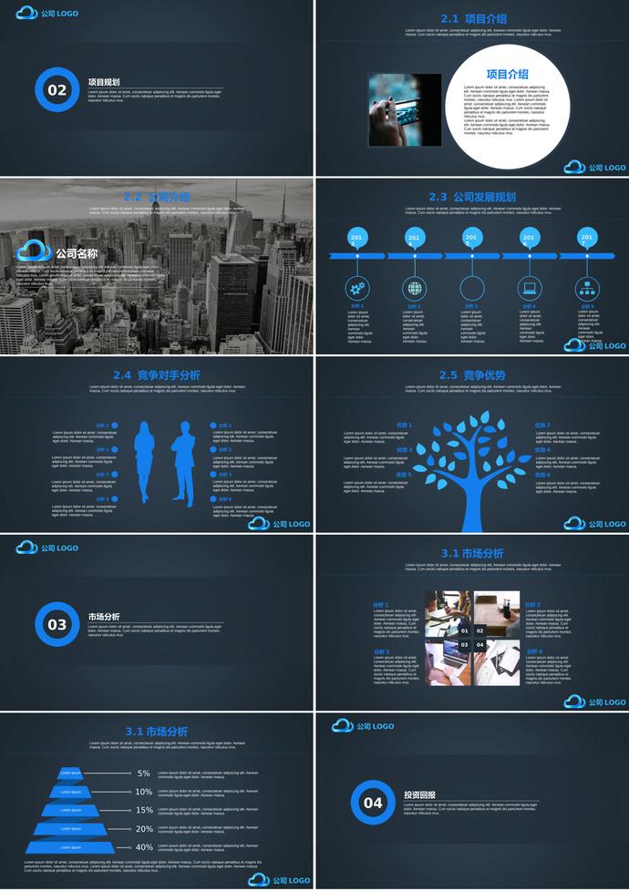 黑色嚴謹大氣商業(yè)計劃書-1