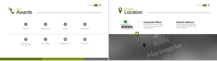 綠色年度總結(jié)報告PPT模板-10