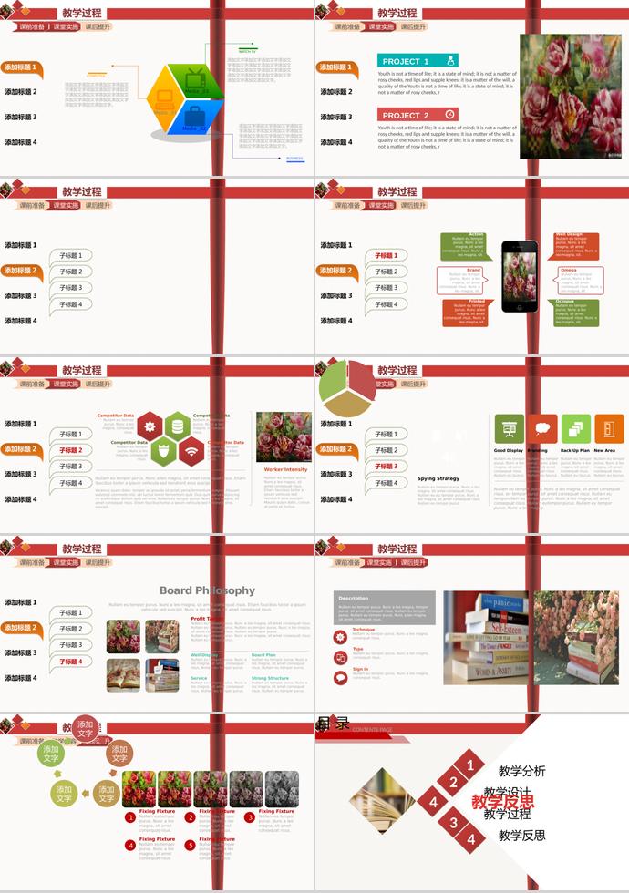 橘色信息化教學(xué)PPT模板-2