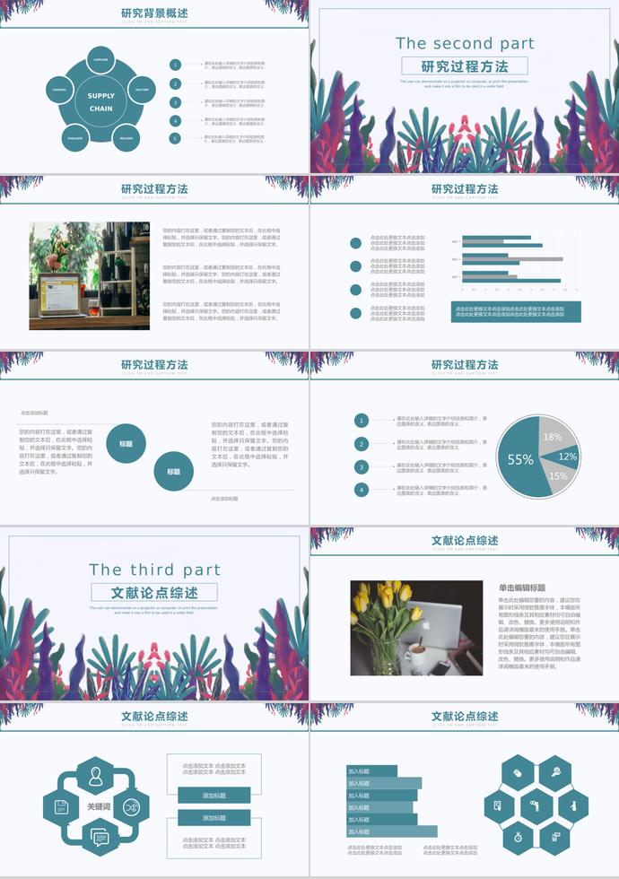 創(chuàng)意水草風(fēng)畢業(yè)答辯報(bào)告-1