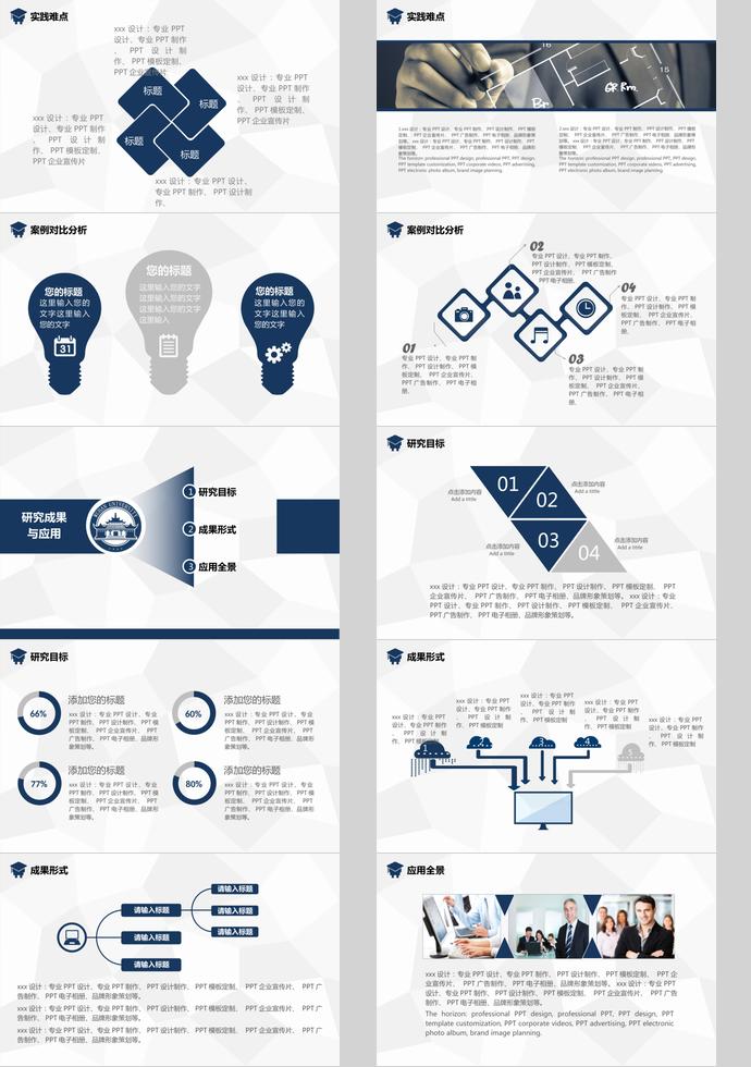 藍(lán)色嚴(yán)謹(jǐn)大氣畢業(yè)論文答辯ppt模板-2