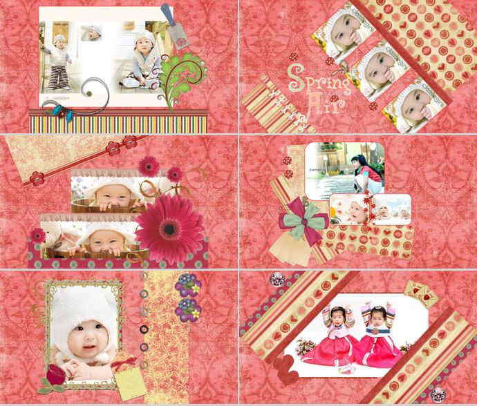 寶貝嬰兒兒童相冊PPT模板-1