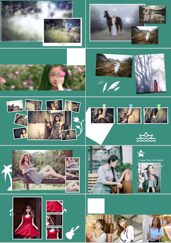 我們走過的那十年相冊PPT模板-1