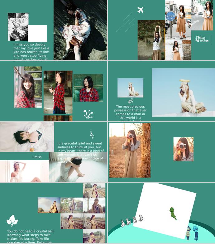 我們走過的那十年相冊PPT模板-2