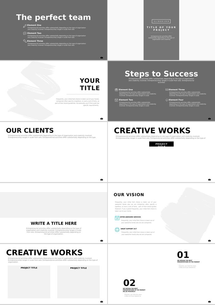 時(shí)尚潮流相冊PPT模板-1