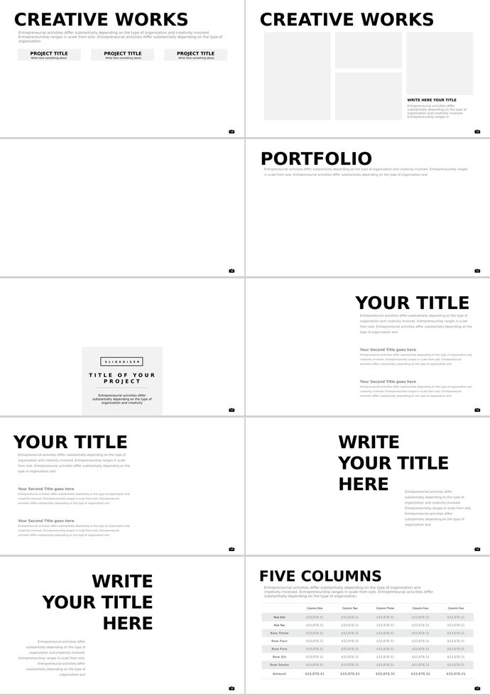 時(shí)尚潮流相冊PPT模板-2