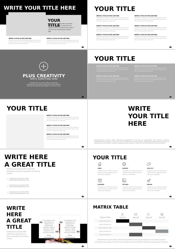 時(shí)尚潮流相冊PPT模板-4