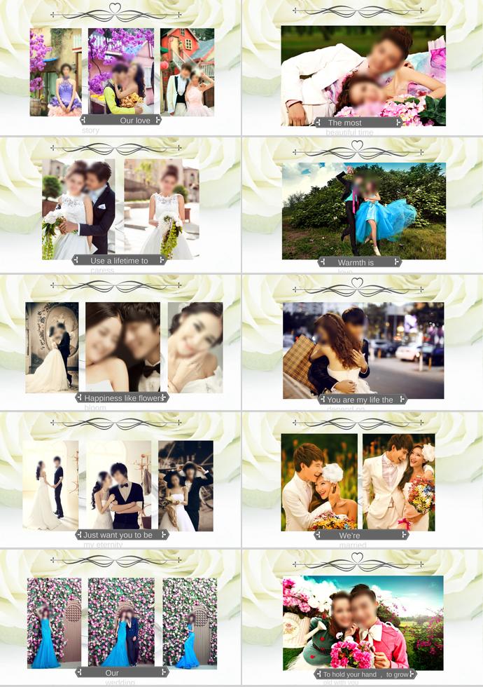 永恒的誓言相冊(cè)PPT模板-3