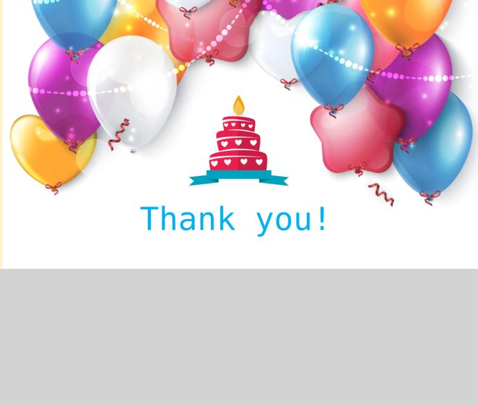 生日快樂氣球相冊(cè)PPT模板-2