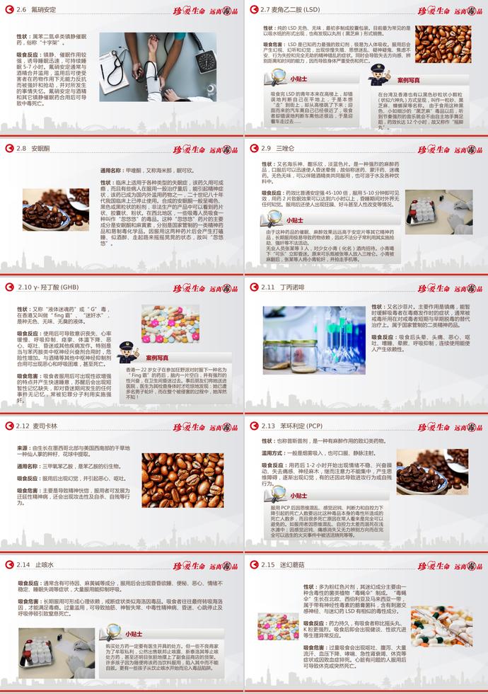 橙色系炫彩風(fēng)禁毒知識宣傳ppt模板-2