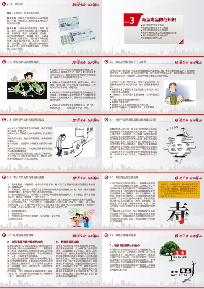 橙色系精美風(fēng)禁毒主題宣傳ppt模板-3