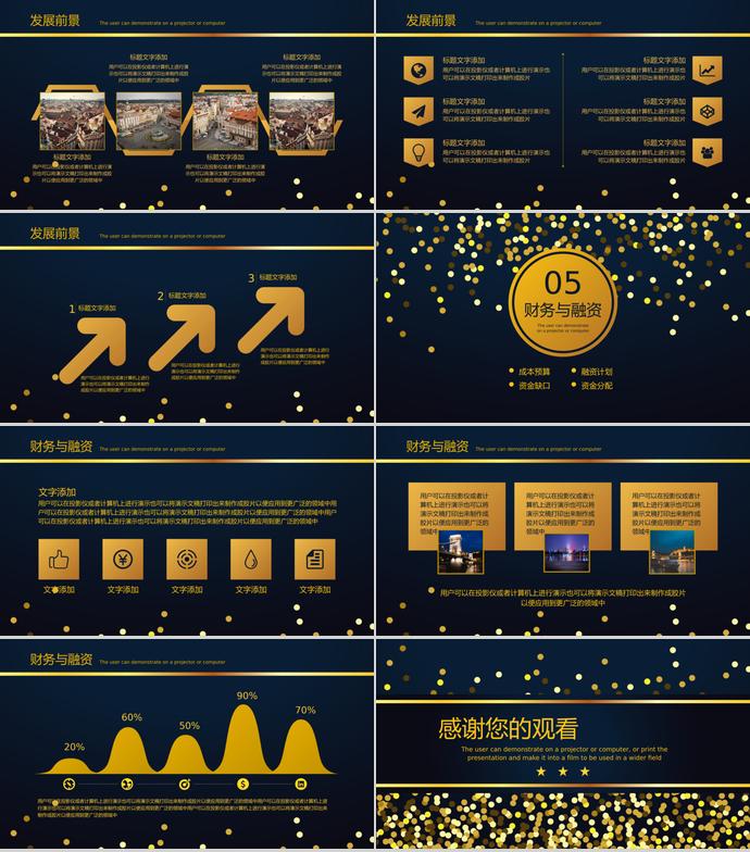 黑金商業(yè)項(xiàng)目計(jì)劃書PPT模板-2