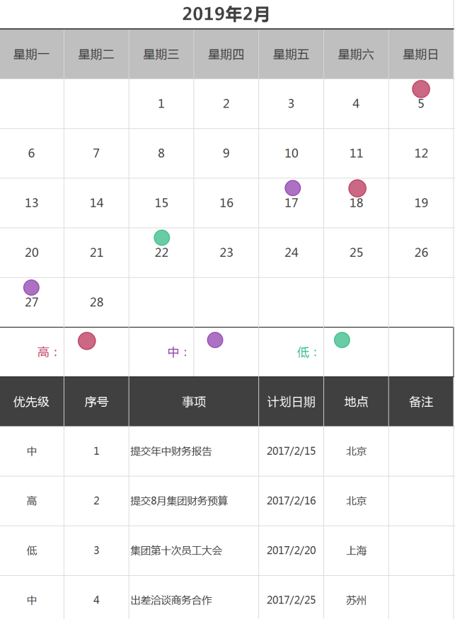 工作安排執(zhí)行計(jì)劃表excel模板
