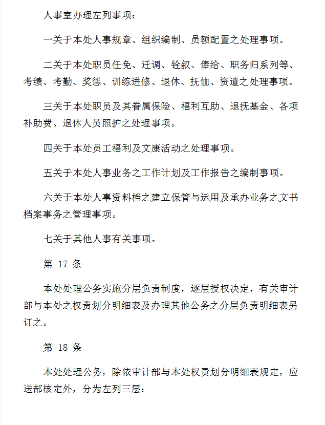 審計(jì)處辦事細(xì)則Word模板