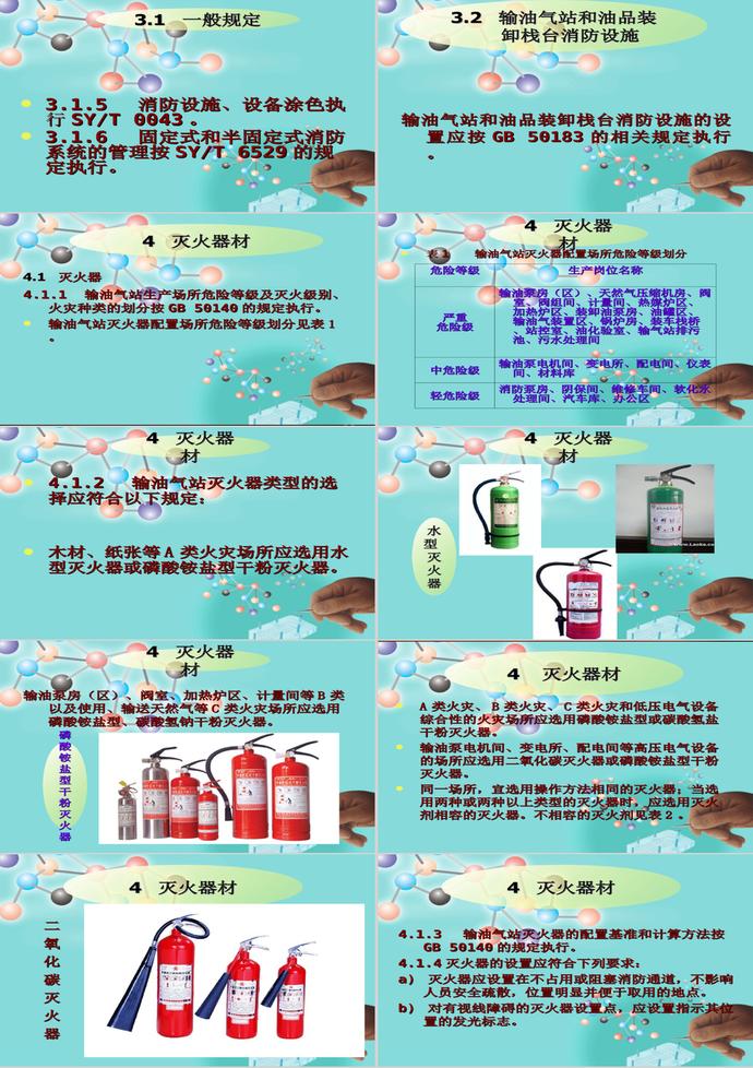 輸油氣站消防設施設置管理規(guī)范PPT模板-2