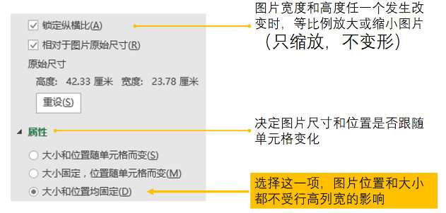 設(shè)置大小和屬性