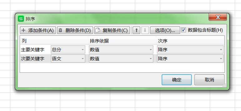 排序設置 排序設置